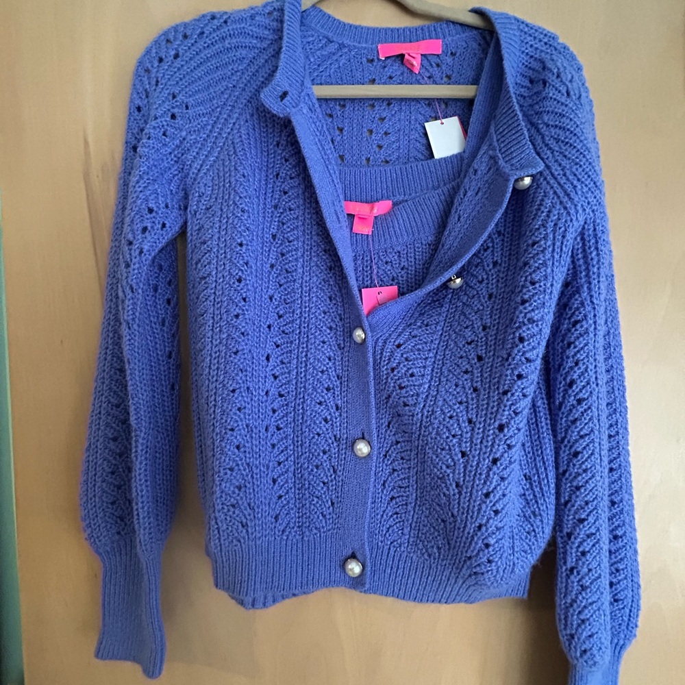 Lilly Pulitzer Purple Knit Sweater Set
